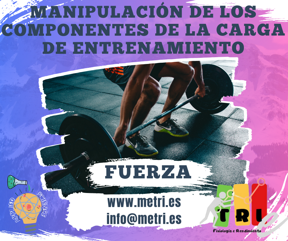 Manipulación de los componentes de la carga del entrenamiento en el trabajo de fuerza